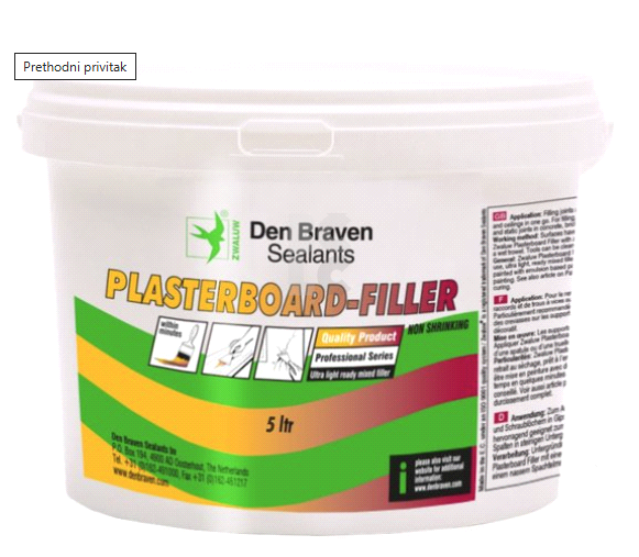 ZWALUW PLASTERBOARD FILLER Akrilni kit s vlaknima