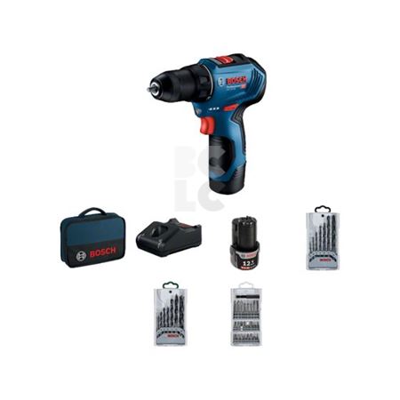 BOSCH Aku GSR 12V-30  izvijač (2x2Ah)+kov.+pribor