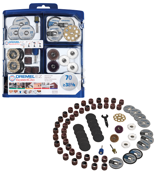 DREMEL Set pribora EZ SpeedClic 70 kom