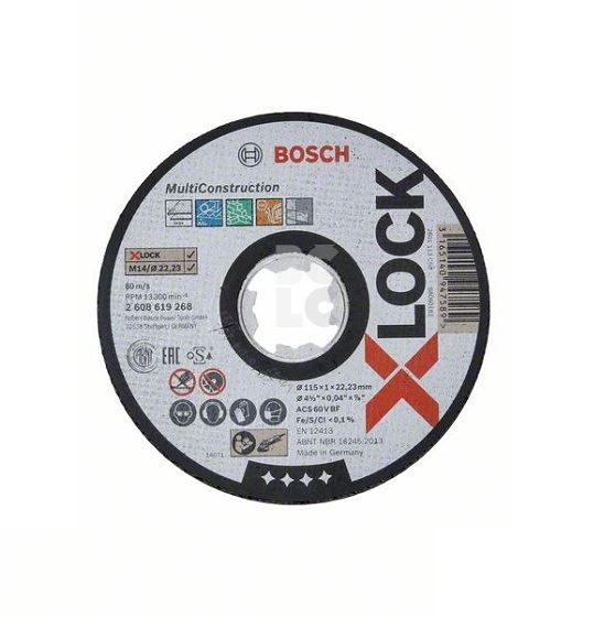 BOSCH rezna ploča multi conscrution X-LOCK SfInox 115x1 ravna