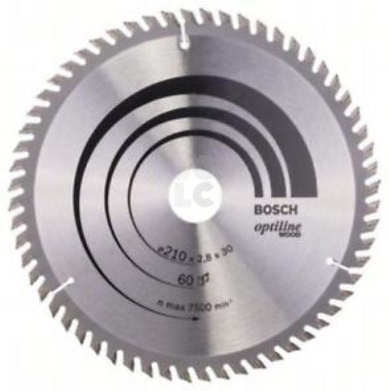 BOSCH List kružne pile PRO Wood, 210x2,8x30mm