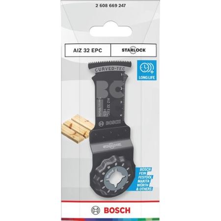 BOSCH Starlock oštrica za rezanje drva AIZ 32 EPC, 32 × 60 mm