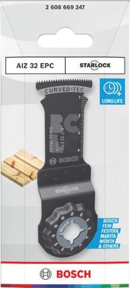 BOSCH Starlock oštrica za rezanje drva AIZ 32 EPC, 32 × 60 mm