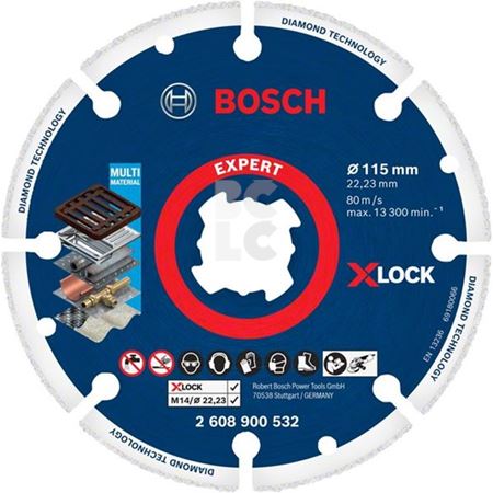 BOSCH Dijamantna ploča za metal 115x22,23 X-LOCK