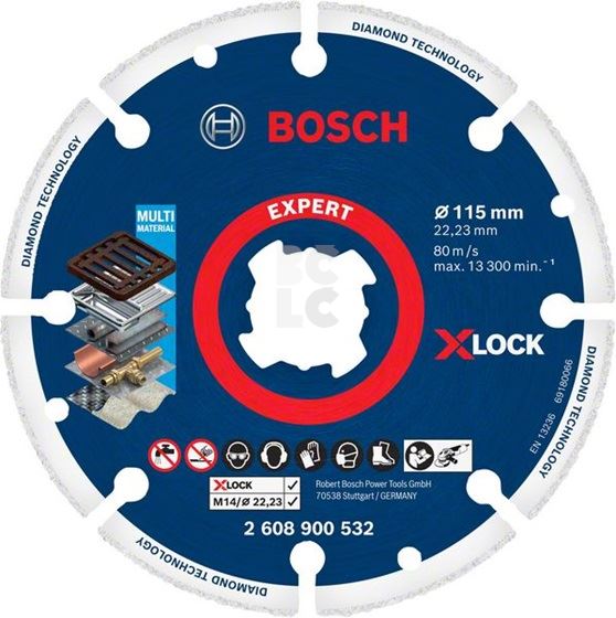 BOSCH Dijamantna ploča za metal 115x22,23 X-LOCK