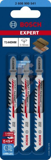 BOSCH list ubodne pile T144DHM EXPERT Hardwood Fast, 3-kom, za tvrdo drvo