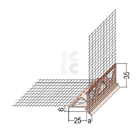 PROTEKTOR okapni profil PVC (2,5m)