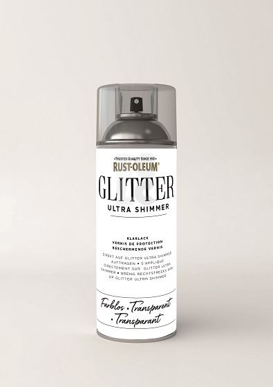 RUST-OLEUM GLITTER ULTRA SHIMMER - prozirni sprej za zaštitu šljokica