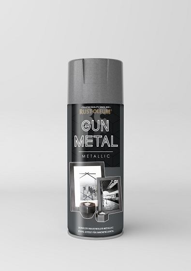 RUST-OLEUM GUN METAL METALLIC SPRAY PAINT - efekt tamnog metala (DIY)