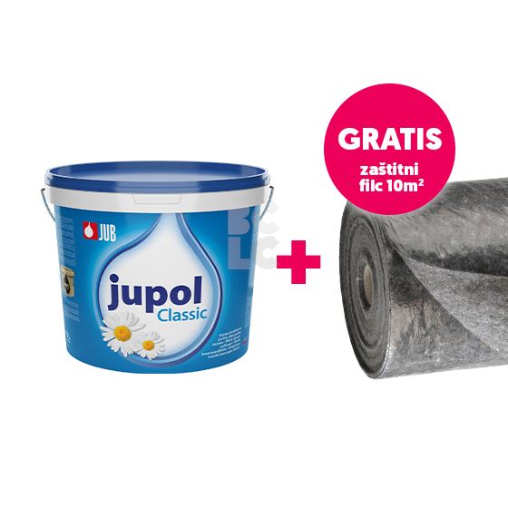 JUPOL CLASSIC 15 l + FILC ZAŠTITNI - 10m2 (100cm x 10m)