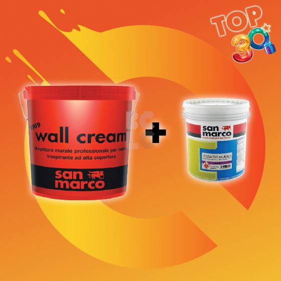 San Marco WALL CREAM 14L + IDROFIS (1lit) GRATIS