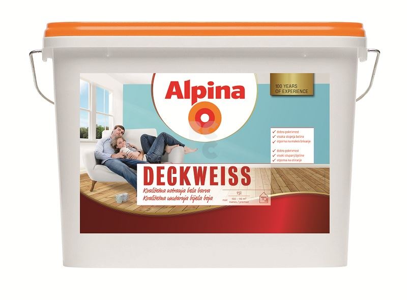 CAPAROL ALPINA DECKWEISS - visokokvalitetna unutarnja mat boja
