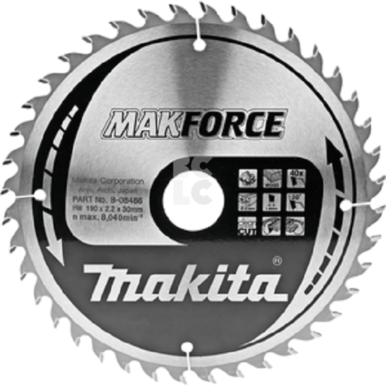 MAKITA list kružne pile 190x30x40Z B-08486