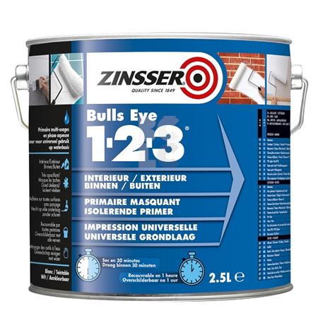 ZINSSER BULLS EYE 1-2-3 - višenamjenski temeljni premaz na bazi vode