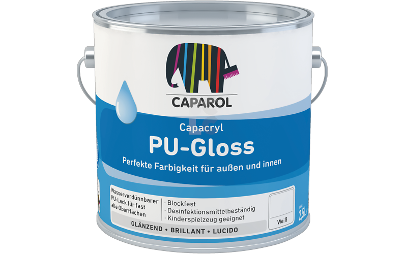 CAPAROL CAPACRYL PU-GLOSS - visokovrijedni poliuretanski završni akrilni lak