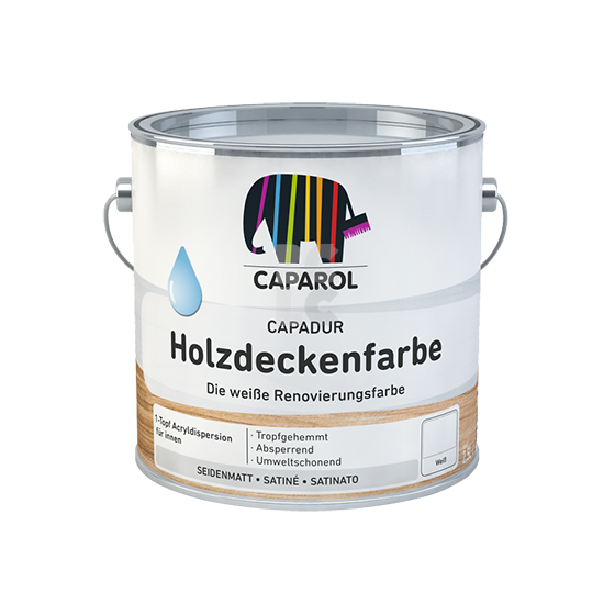 CAPAROL CAPADUR HOLZDECKENFARBE - 3u1 lak za premaz drvenih stropova u bijelo