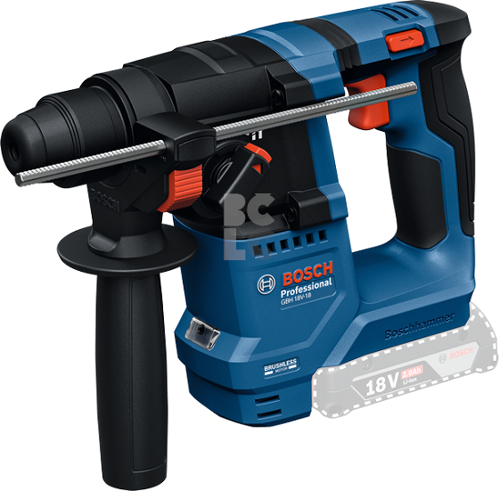 BOSCH Aku bušaći čekić GBH 18V-18 SOLO, karton
