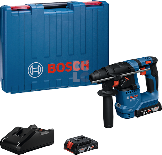 BOSCH Aku bušaći čekić GBH 18V-18, 2x 2Ah bat., kovčeg za obrtnike