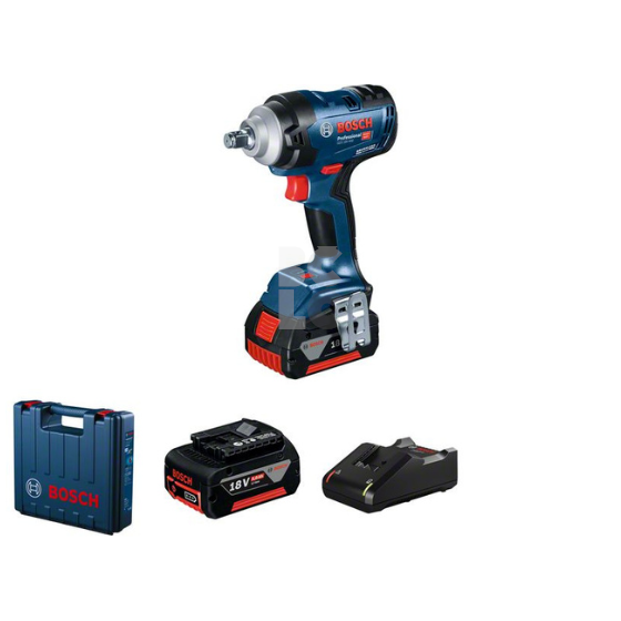 BOSCH Aku udarni stezač GDS 18V-400,2x5Ah, kovčeg