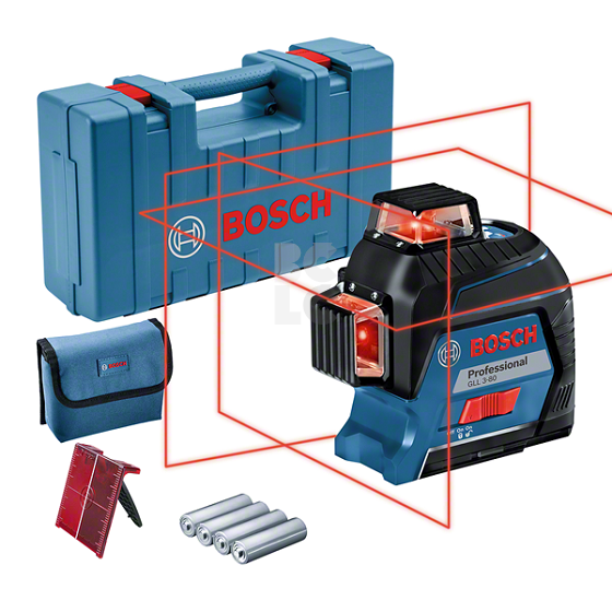BOSCH Nivelir laserski GLL3-80 (4AA) + cilj.ploča+torba+kovčeg