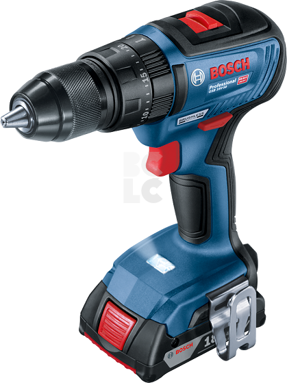 BOSCH Aku bušilica udarna GSB 18V-50, 2x2,0 Ah kov