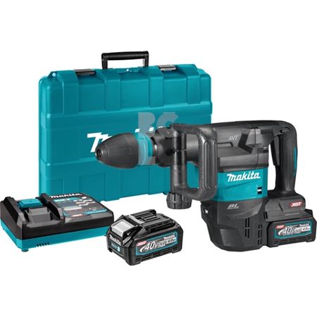 MAKITA Aku udarni čekić XGT HM001GM201 (40V, sds-max, BL, 7.1kg, 9.4J, 2x4Ah)