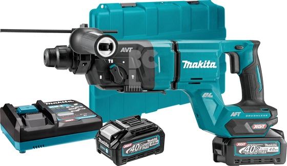 MAKITA Aku udarni čekić XGT HR007GM201 (40V, sds-plus, BL, 4.8kg, 3.0J, 2x4Ah)