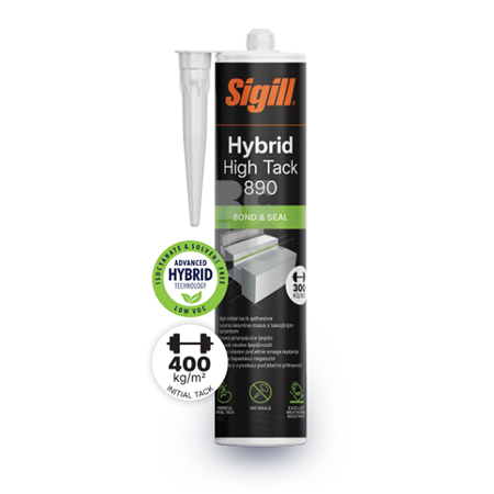 SIGILL HYBRID High Tack 890 -  BIJELI 290 ML