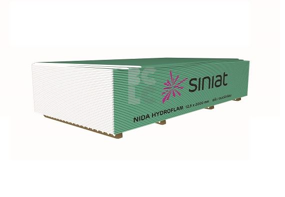 SINIAT HYDROFLAM 12,5mm x1200x2600 (3,12m2) - vatro i vlago otporna ploča