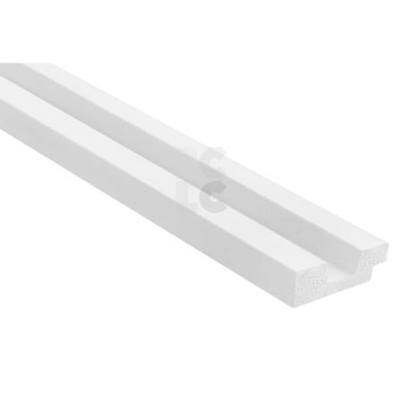 ZIDNI PANEL Stretto LAMELLI L0101L, 270 cm, bijelo -  lijevi profil