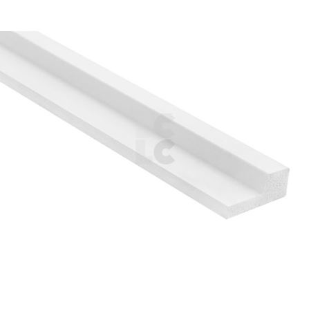 ZIDNI PANEL Stretto LAMELLI L0101R, 270 cm, bijelo - desni profil