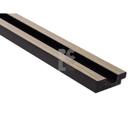 ZIDNI PANEL Stretto LAMELLI L0103L, 270 cm, sivi hrast - lijevi profil