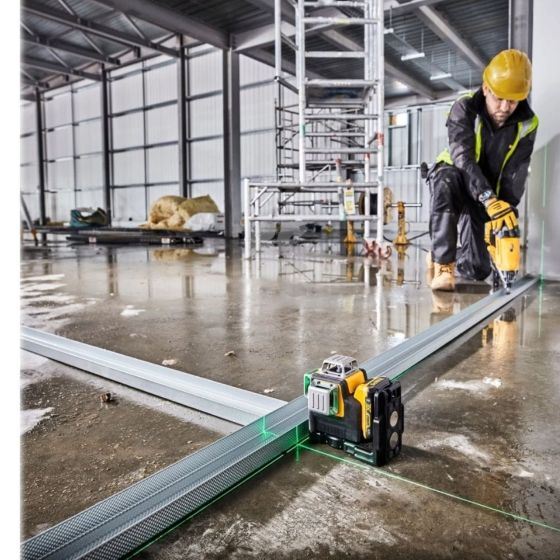 DEWALT Križno linijski laser 10,8 V zelena linija DCE089D1G