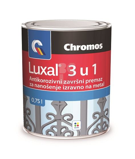 CHROMOS LUXAL 3 u1 - antikorozivni zaštitni premaz za nanošenje izravno na metal