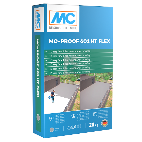 MC PROOF 601HT Flex 1K UV stabilna fleksibilna masa sv.siva