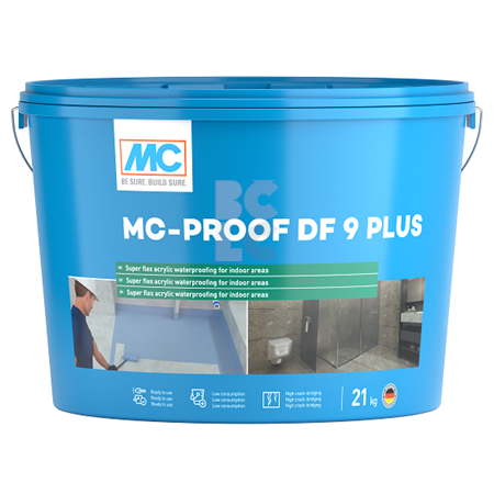 MC PROOF DF9 PLUS fleksibilni hidroizolacijski premaz