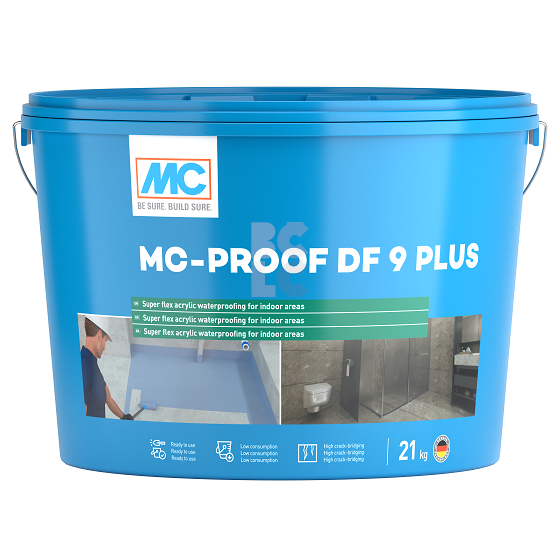 MC PROOF DF9 PLUS fleksibilni hidroizolacijski premaz