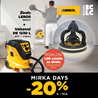 MIRKA LEROS 950CV 225mm 5,0 + MIRKA Usisavač DE 1230 L AFC + led svjetlo