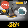 MIRKA DEROS II 650 CV 150mm 5,0 + Galaxy brusni velcro 150mm (25kom)
