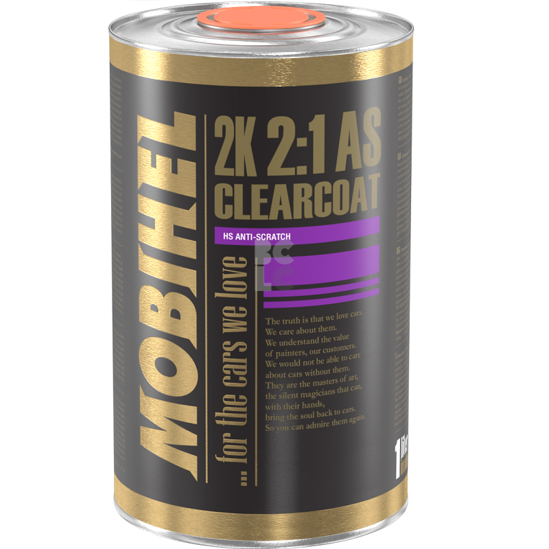 MOBIHEL 2K 2:1 Bezbojni lak anti scratch 0,5 l CLEARCOAT