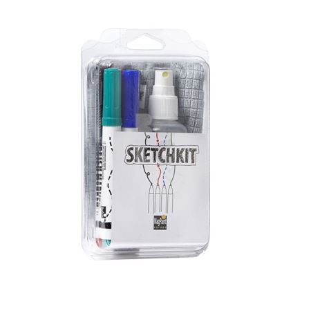 MAGPAINT SKETCHKIT - set za pisanje i čišćenje za whiteboard površinu