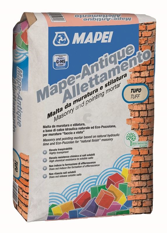 MAPEI ANTIQUE ALLETTAMENTO SEDRA TUFO - bescementni mort za zidanje