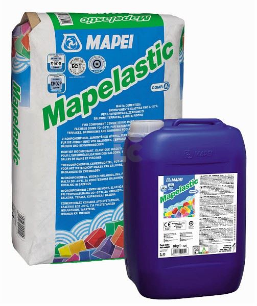 MAPEI Mapelastic A+B 24+8 kg X2 SETA + MAPEBAND EASY 10M GRATIS