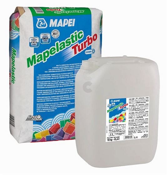 MAPEI Mapelastic TURBO A+B 20+16 kg - cementni mort za hidroizolaciju terasa