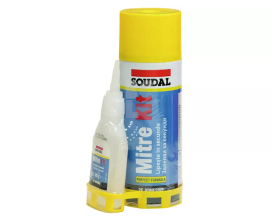 Dvokomponentni set za brzo lijepljenje SOUDAL Mitre Kit 100 g + 400 ml