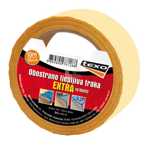 TEXO Obostrano ljepljiva traka - extra na tekstilu