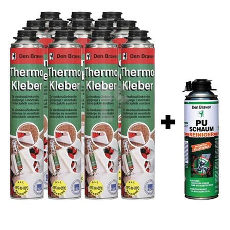 PU PJENA 825ml THERMOKLEBER Gun - paket 12 komada + ČISTAČ 500ml GRATIS