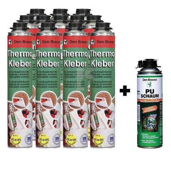 PU PJENA 825ml THERMOKLEBER Gun - paket 12 komada + ČISTAČ 500ml GRATIS