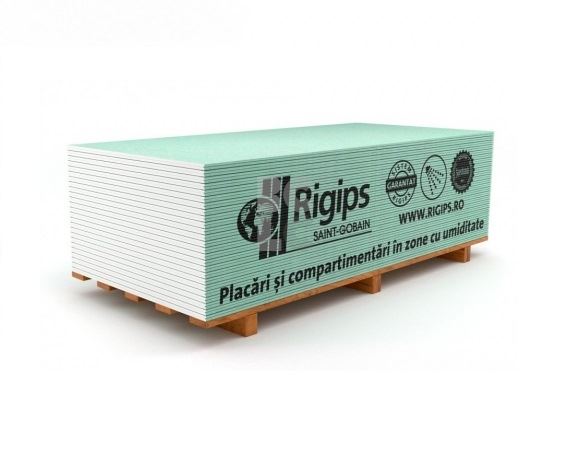 RIGIPS GKP RBI 12,5X1250X2000mm (2,5m2) - vlagootporna gips ploča
