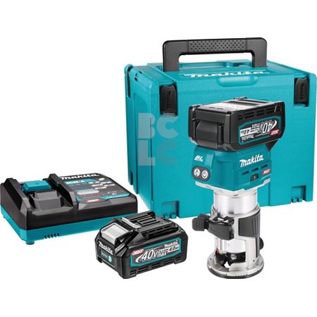 MAKITA Aku glodalica XGT RT001GM210 (40V, Li-ion, 6/6.35/8mm, BL, 2x4,0Ah)